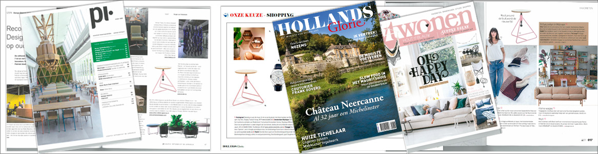 Spinner in de magazines VTwonen, PI magazine en Hollands Glorie