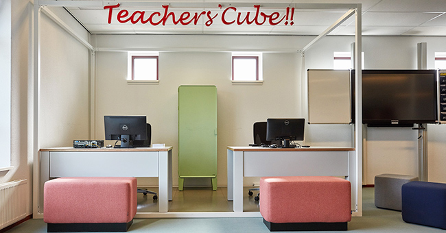 Inrichting Commanderij College van de Teachers' Cube met Cabinet45 kast