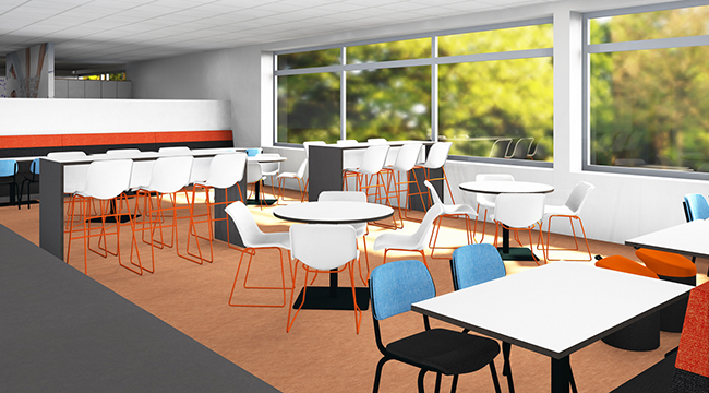 Het 3D voorstel wat vooraf werd gemaakt door de Lande Studio.